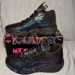 Men’s Puma LaMelo MB.04 "Reflections" basketball shoes in black-ravish 9.5